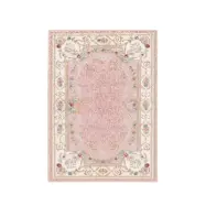 TEPPI ELS1800 matta, med mönster, rektangulär - flerfärgat sammetstyg (160x230)