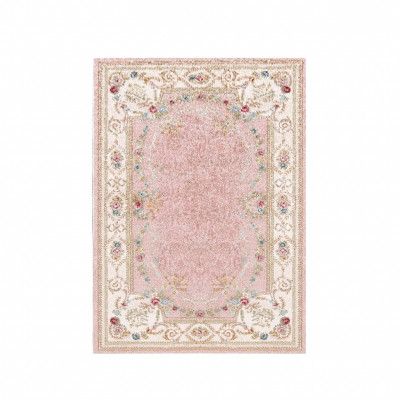 TEPPI ELS1800 matta, med mönster, rektangulär - flerfärgat sammetstyg (160x230)