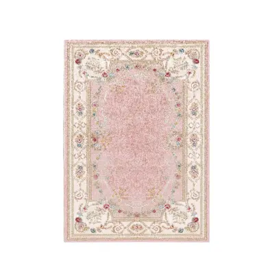 TEPPI ELS1800 matta, med mönster, rektangulär - flerfärgat sammetstyg (160x230)