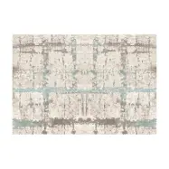 TEPPI ELS2078 matta, med mönster, rektangulär - flerfärgat sammetstyg (160x230)