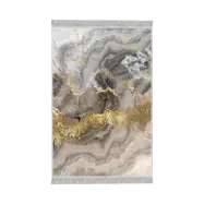 TEPPI ELS2375 matta, med mönster, rektangulär - flerfärgat sammetstyg (180x280)