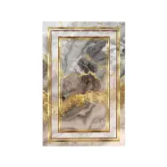 TEPPI Els2416 Hallmatta, rektangulär - flerfärgat sammetstyg (80x200)