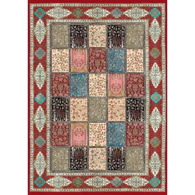 TEPPI EXFAB226 matta, rektangulär - flerfärgad polyester (160x230)