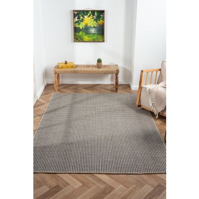 TEPPI Friolero matta med mönster, rektangulär - flerfärgad jute (200x290)