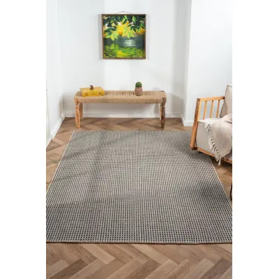 TEPPI Friolero matta med mönster, rektangulär - flerfärgad jute (200x290)