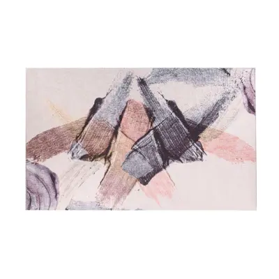 TEPPI Funk matta, med mönster, rektangulär - flerfärgad polyester (230x330)