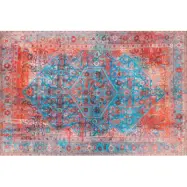 TEPPI Fusion matta, med mönster, rektangulär - flerfärgad polyester (210x310)