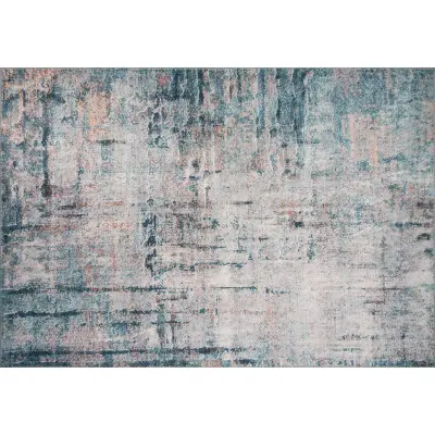 TEPPI Fusion matta, med mönster, rektangulär - flerfärgad polyester (150x230)