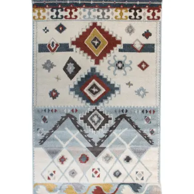 TEPPI G0292 matta med mönster, rektangulär - flerfärgad polypropen (120x170)