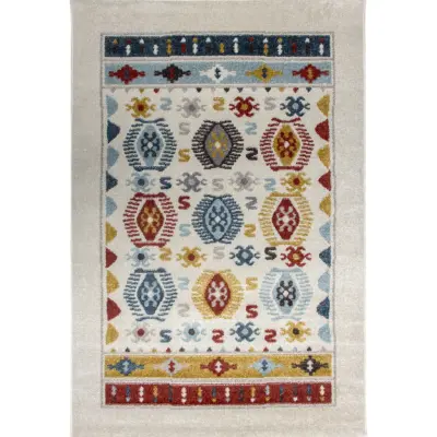 TEPPI G0293 matta med mönster, rektangulär - flerfärgad polypropen (200x290)