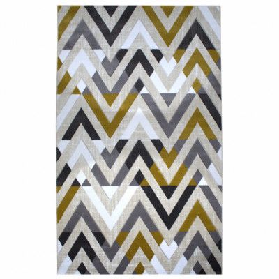 TEPPI H776 matta med mönster, rektangulär - flerfärgad polypropen (150x233)