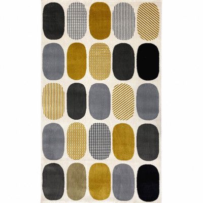 TEPPI HE679 Hallmatta, rektangulär - flerfärgad polypropen (80x150)