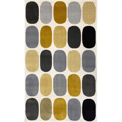 TEPPI HE679 Hallmatta, rektangulär - flerfärgad polypropen (80x150)