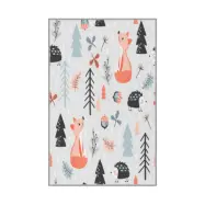 TEPPI HMNT139 barnmatta, rektangulär - flerfärgad polyester (100x200)