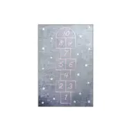 TEPPI Hopscotch matta för barn, rektangulär - flerfärgad polyester (140x190)