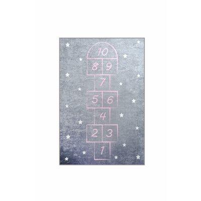 TEPPI Hopscotch matta för barn, rektangulär - flerfärgad polyester (140x190)