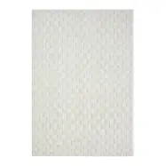 TEPPI Jung matta med mönster, rektangulär - krämpolyester (200x290)
