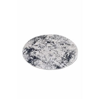 TEPPI Kenzo matta, m mönster, rund - flerfärgad polyester (Ø200)