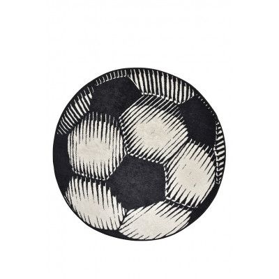 TEPPI Kulmatta för barn, rund - flerfärgad polyester (Ø200)