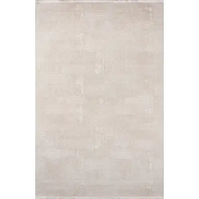 TEPPI Leo Hall matta, rektangulär - kräm polypropen/polyester (120x250)