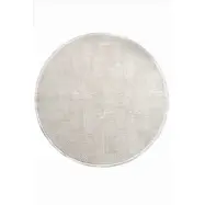 TEPPI Leo matta med mönster, rund - kräm polypropen/polyester (Ø160)