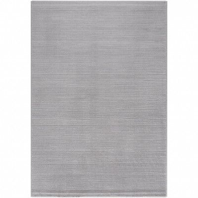 TEPPI Lima matta med mönster, rektangulär - grå polyester (200x290)