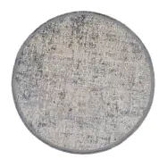TEPPI Notta 1121 matta, rund - beige/grå polyester (Ø100)