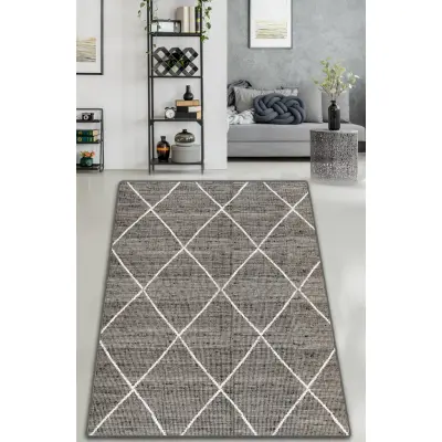 TEPPI Rodaja Hall matta med mönster, rektangulär - flerfärgad bomull och chenille (80x150)