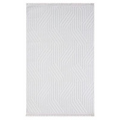 TEPPI Sosa Hall matta, rektangulär - vit polypropen (100x150)