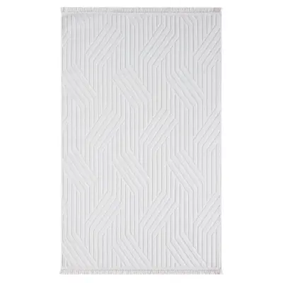 TEPPI Sosa Hall matta, rektangulär - vit polypropen (100x150)