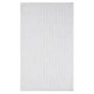 TEPPI Sosa matta med mönster, rektangulär - vit polypropen (200x290)