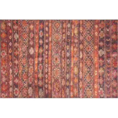 TEPPI Soul matta, med mönster, rektangulär - flerfärgad polyester (150x230)