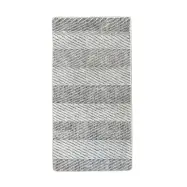 TEPPI Tresse Hall matta med ränder, rektangulär - flerfärgad bomull och chenille (150x300)