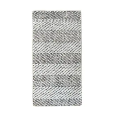 TEPPI Tresse Hall matta med ränder, rektangulär - flerfärgad polyester (100x300)