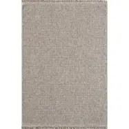 TEPPI Vlora matta med fransar, rektangulär - grå polypropen (200x290)