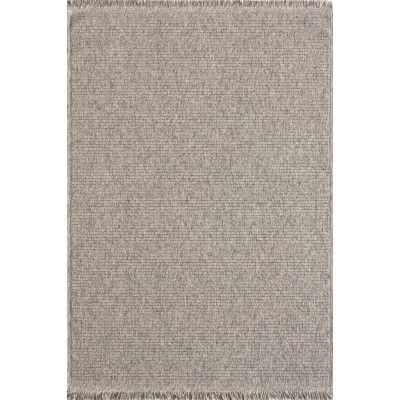 TEPPI Vlora matta med fransar, rektangulär - grå polypropen (200x290)