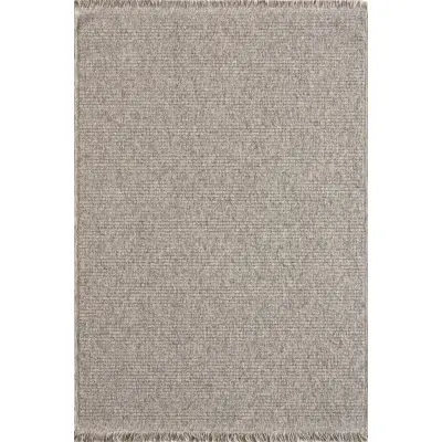 TEPPI Vlora matta med fransar, rektangulär - grå polypropen (200x290)