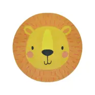 TEPPI Woopamuk111 matta för barn, rund - flerfärgad bomull och polyester (Ø110)