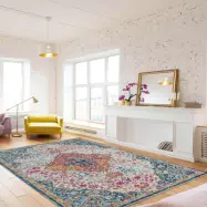 TEPPI Woopamuk175 mönstrad matta, rektangulär - flerfärgad bomull och polyester (180x280)