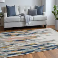 TEPPI Woopamuk254 mönstrad matta, rektangulär - flerfärgad bomull och polyester (120x180)