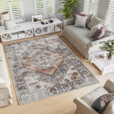 TEPPI Woopamuk322 mönstrad matta, rektangulär - flerfärgad bomull och polyester (160x230)