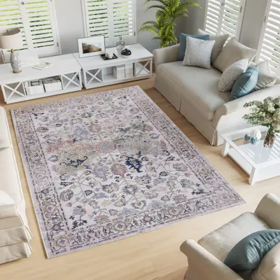 TEPPI Woopamuk340 mönstrad matta, rektangulär - flerfärgad bomull och polyester (100x150)