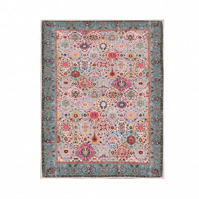 TEPPI WOOSONIL091 mönstrad matta, rektangulär - flerfärgad bomull (160x230)