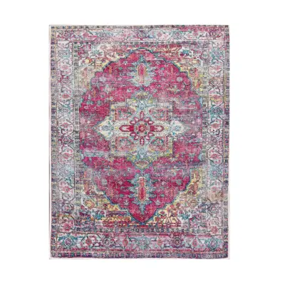 TEPPI WOOSONIL114 mönstrad matta, rektangulär - flerfärgad bomull (160x230)