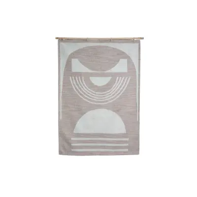 TRÄ EXKLUSIV Juup golv-/väggmatta, rektangulär - naturlig polyester (170x240)