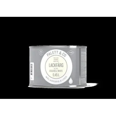 Lackfärg Palett & Co 0,45 l, Eggshell White (äggskalsvit)