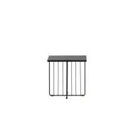 VENTURE DESIGN Dayton soffbord, fyrkantigt - svart MDF och svart stål (40x40)