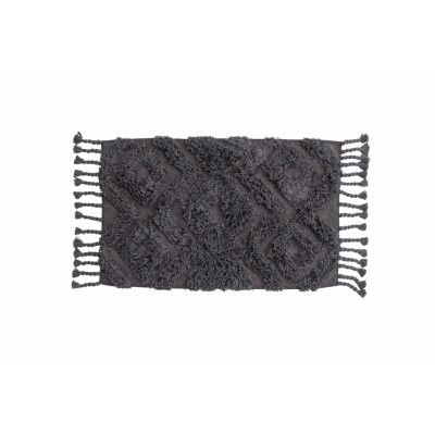 VENTURE DESIGN Hilma Matta Hilma Bomull - 50*80- -Rektangulär-Mörkgrå