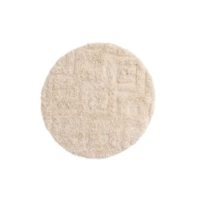 VENTURE DESIGN Hilma Matta Hilma Bomull - 60*60- -Rund-Offwhite