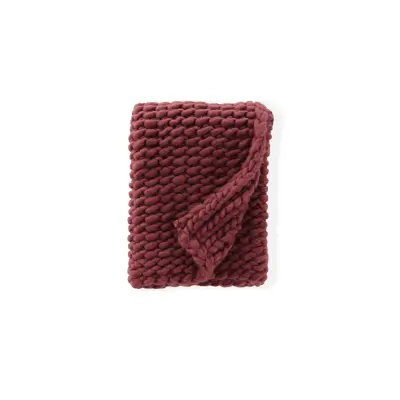 VENTURE DESIGN Kate matta 170 x 130 cm - / Vinröd polyester